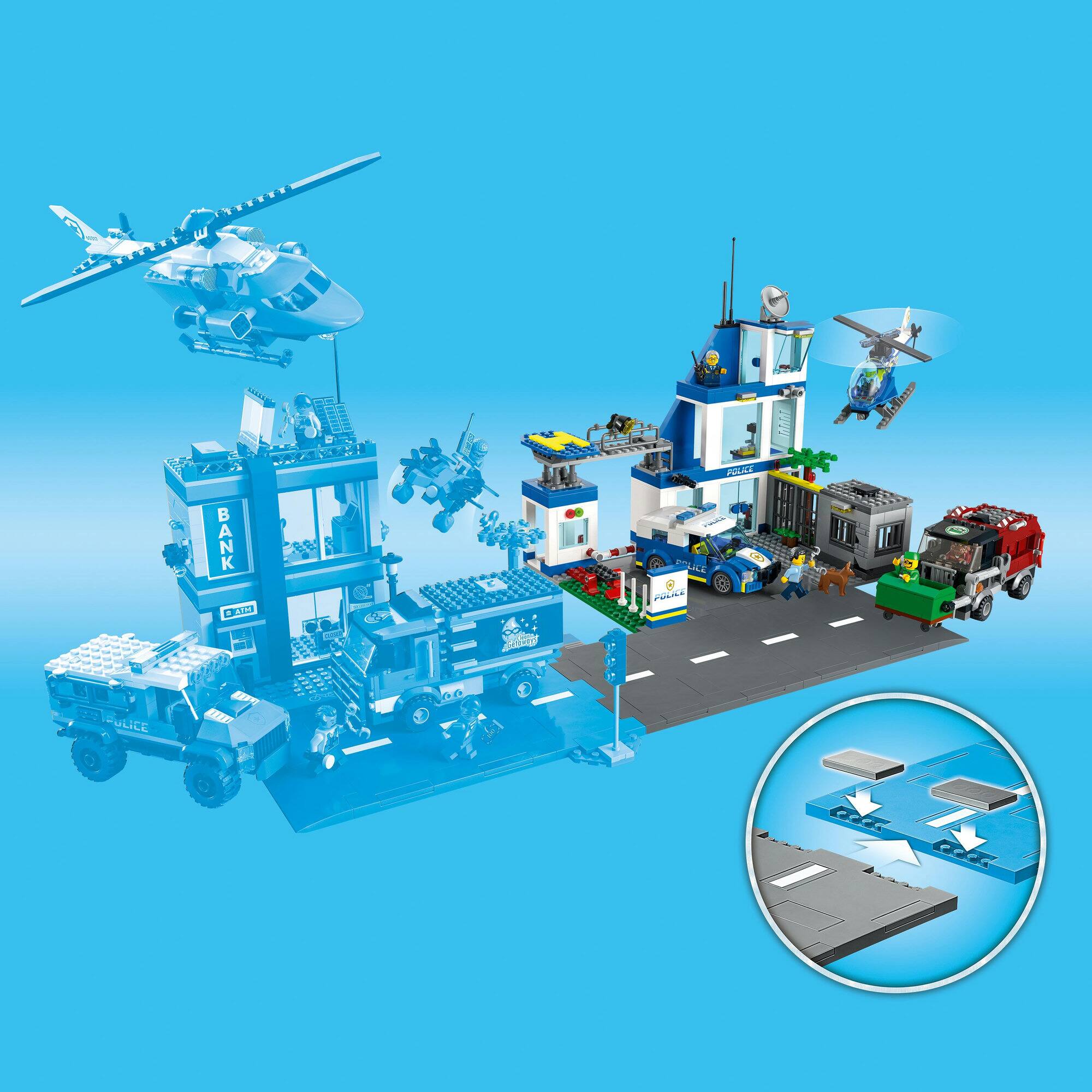 LEGO® City Police Station 60316 Building Kit (668 Pieces)